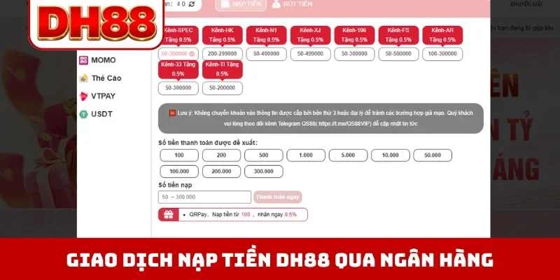 Nạp Tiền DH88 - Hướng Dẫn Quy Trình Gửi Vốn Đúng Quy Định - viero.bet