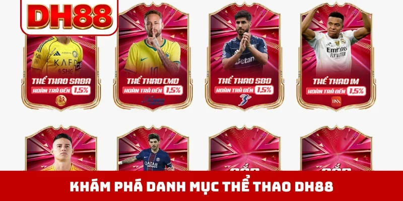 Thể Thao DH88 - Cá Độ An Toàn Cùng 50+ Bộ Môn Hấp Dẫn - viero.bet