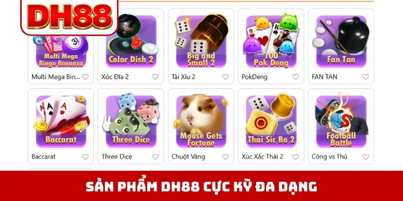 Sản Phẩm DH88 - 10.000 Trò Chơi Hot Nhất Đang Chờ Bạn - viero.bet